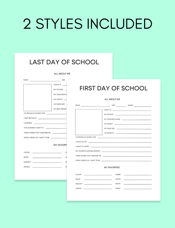 Kid's Back To School Reflection