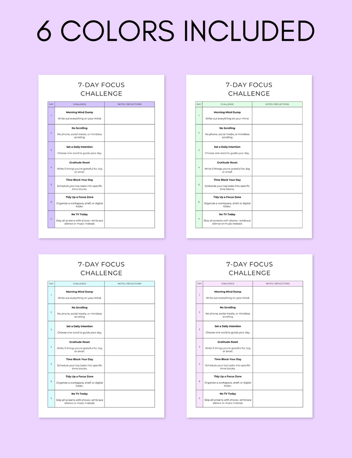 7-Day Focus Challenge