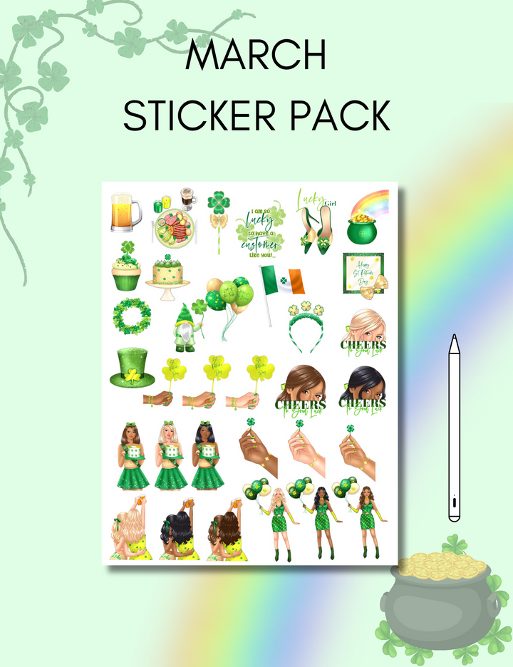 March Sticker Pack