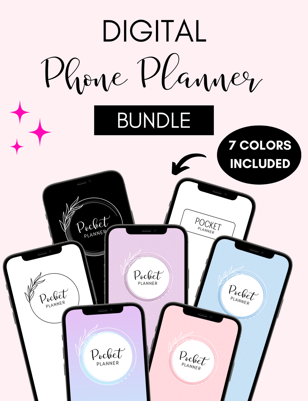 Digital Phone Planner Bundle