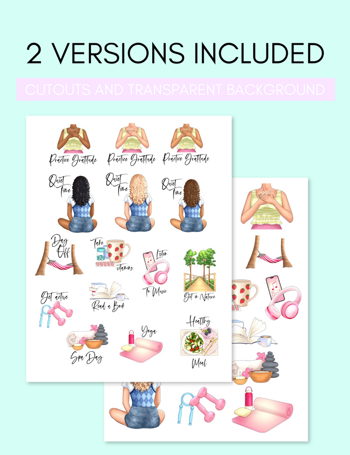 Self Care Stickers