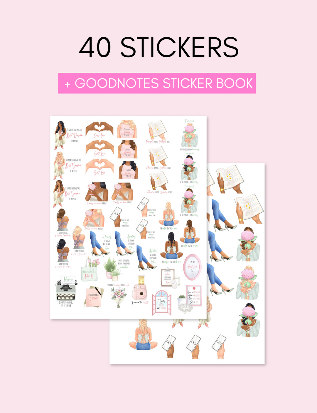 Self Love Quote Sticker Pack