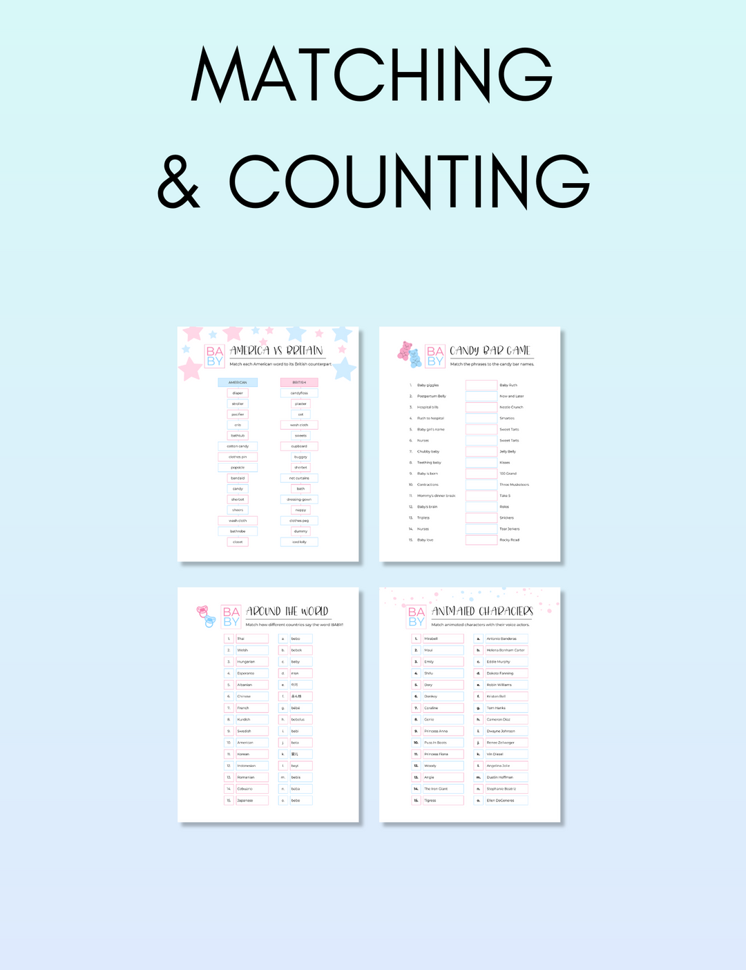 Baby Shower Games