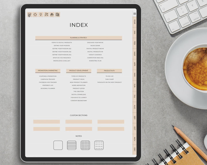 Product Creation Digital Planner