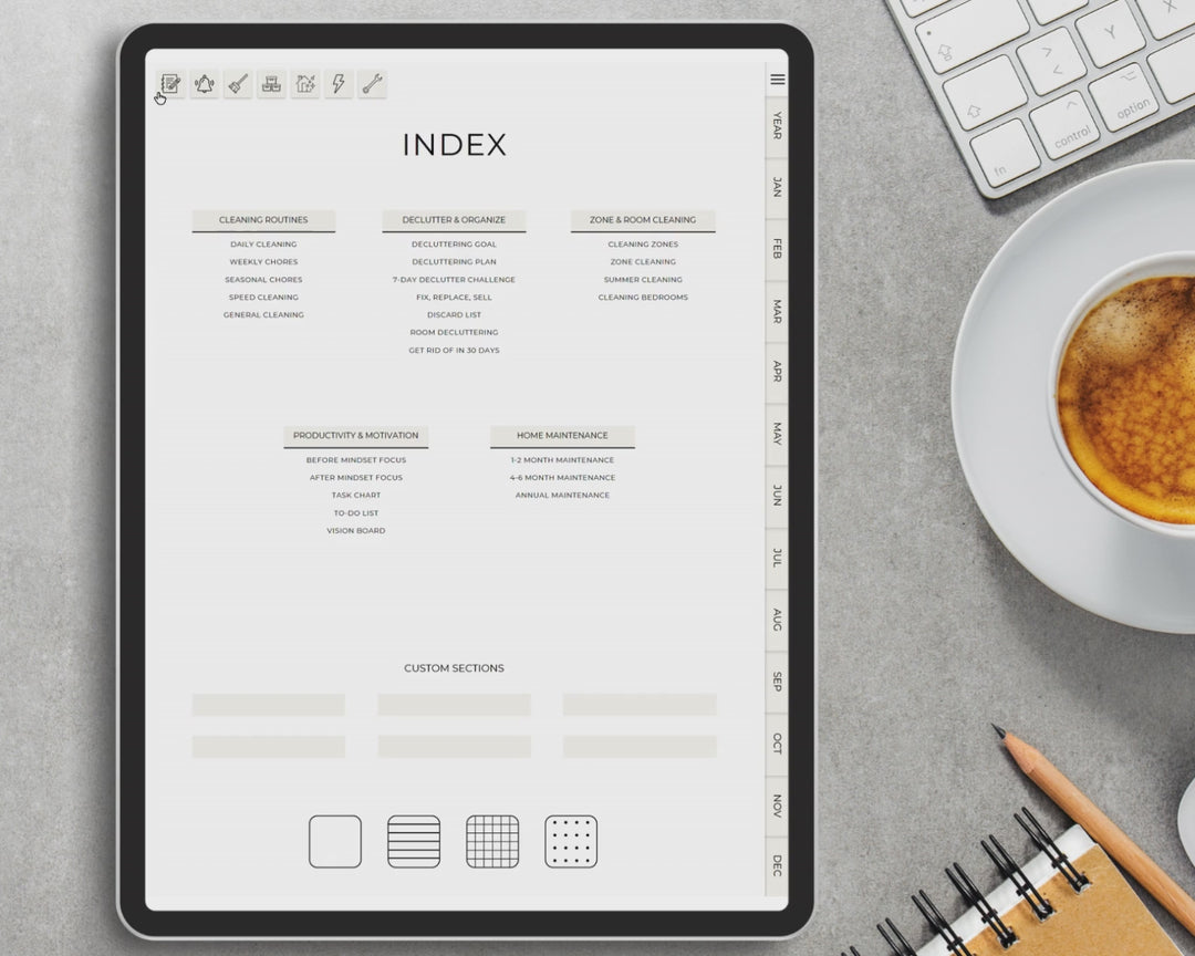 Cleaning & Organization Digital Planner