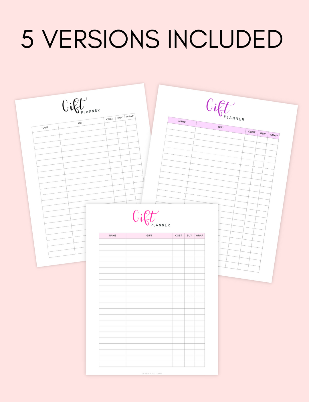 Holiday Gift Planner