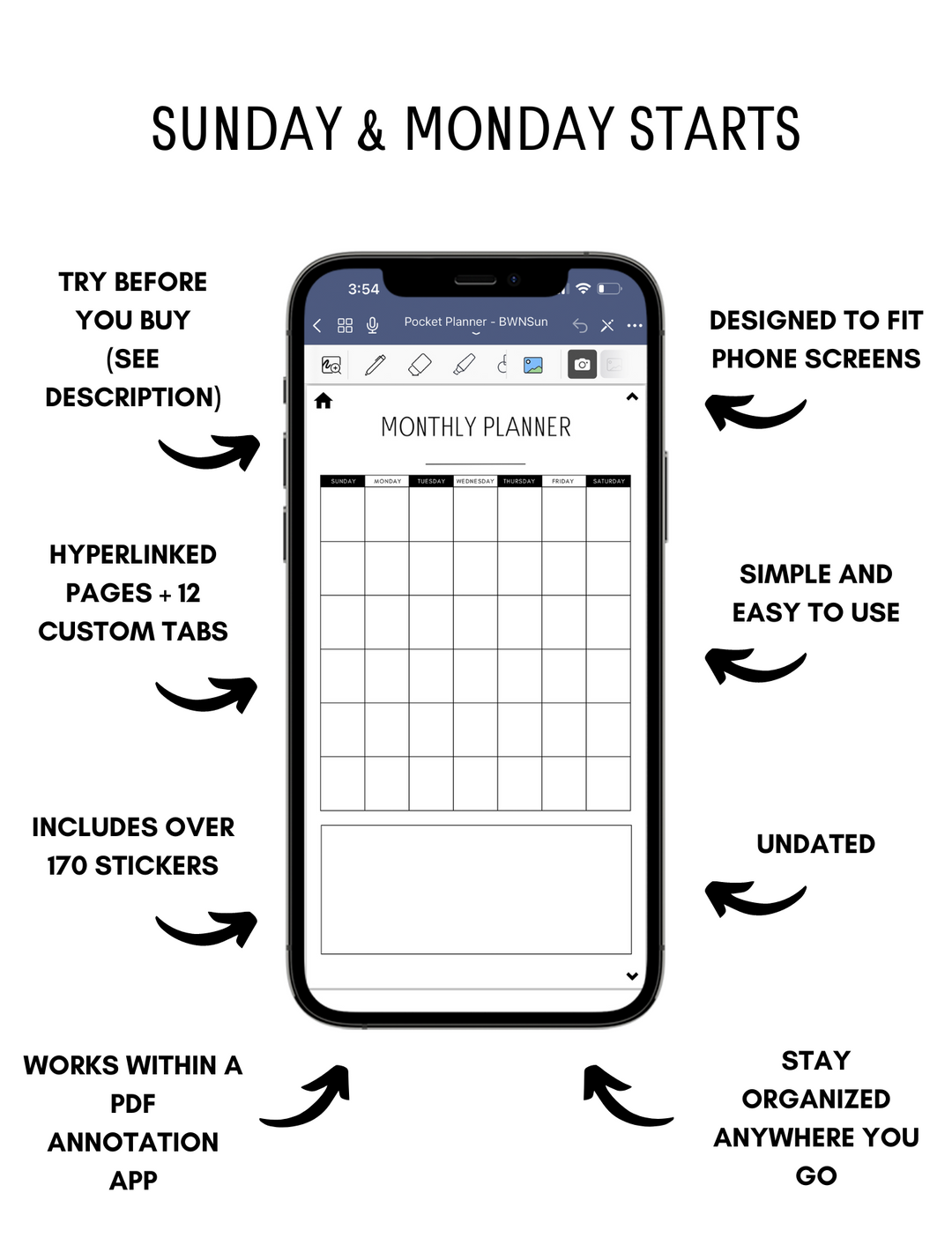 Digital Phone Planner Neutral