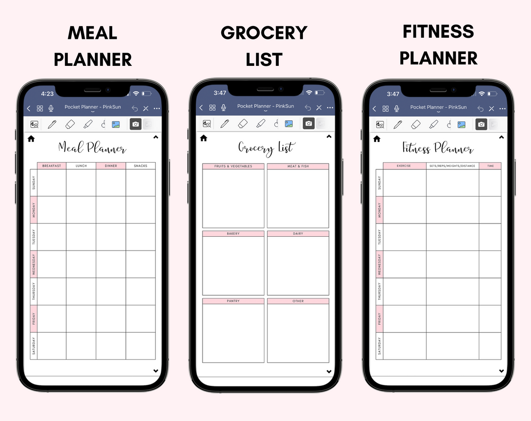 Digital Phone Planner Bundle