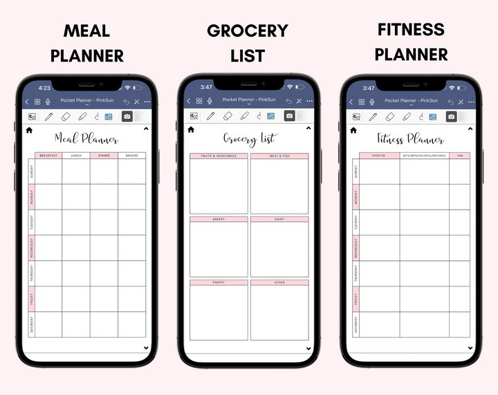 Digital Phone Planner Bundle