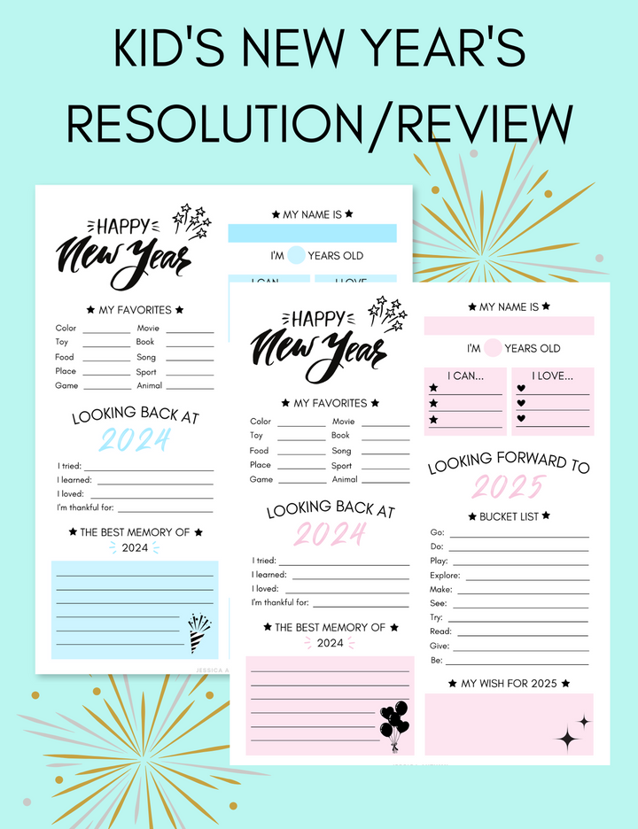 Kid's New Year's Resolution and Review