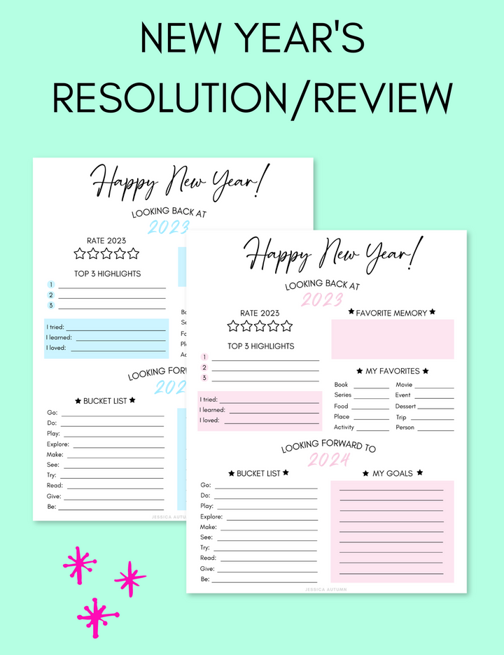 New Year's Resolution and Review