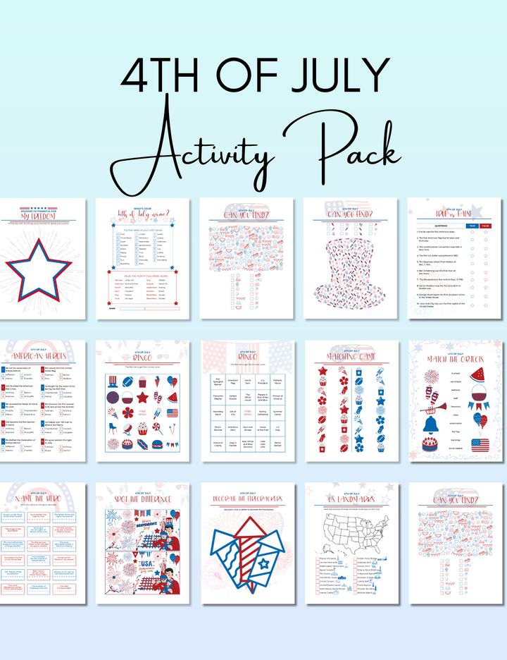 4th of July Activity Pack