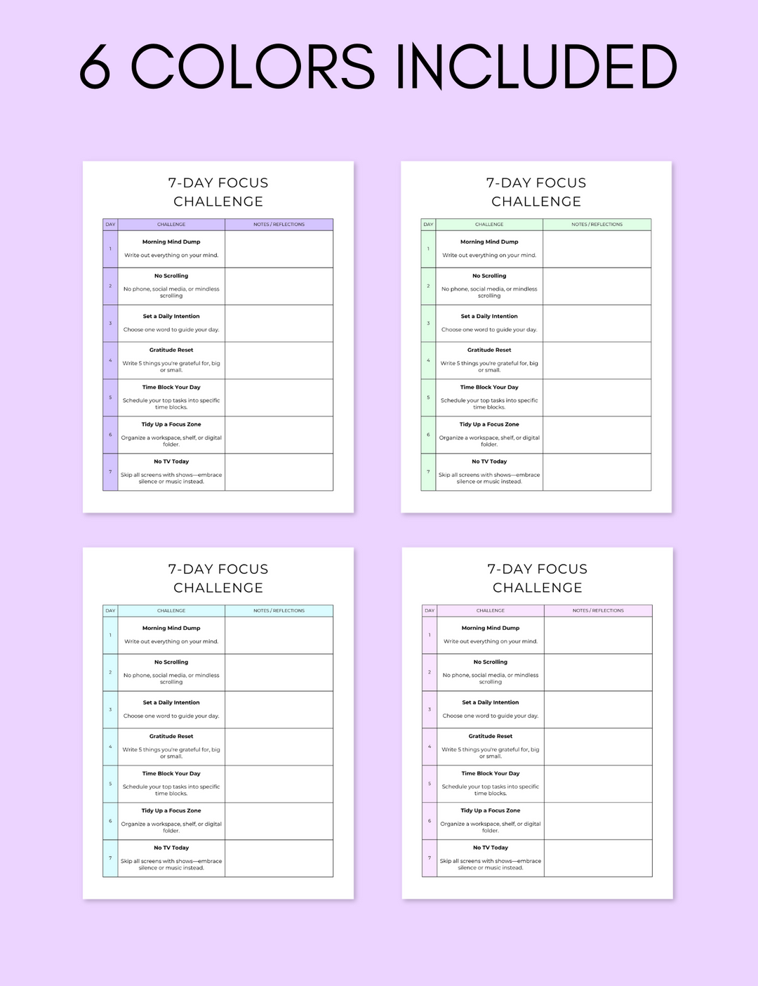 7-Day Focus Challenge