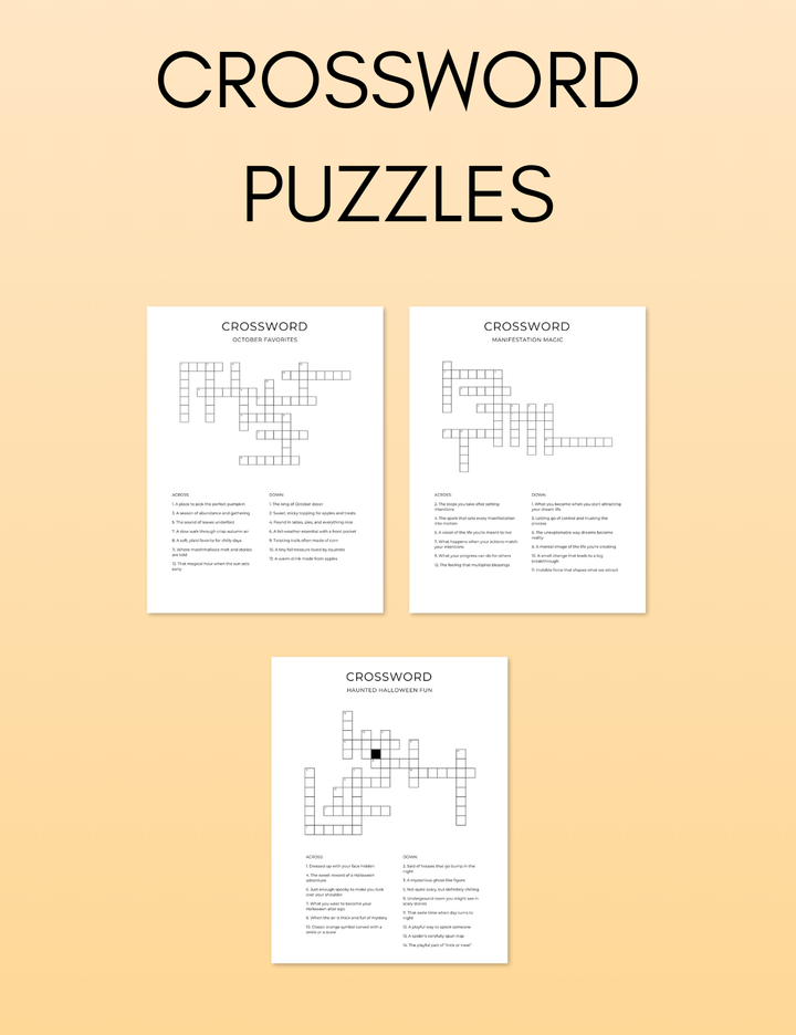 October Activity Book Bundle (Digital + Printable)