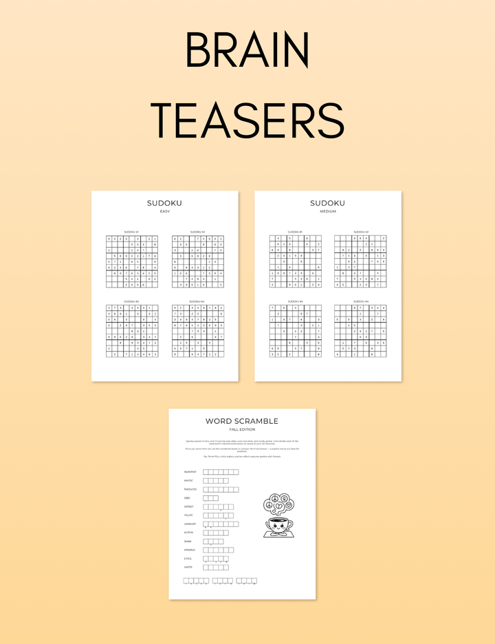 October Activity Book Bundle (Digital + Printable)