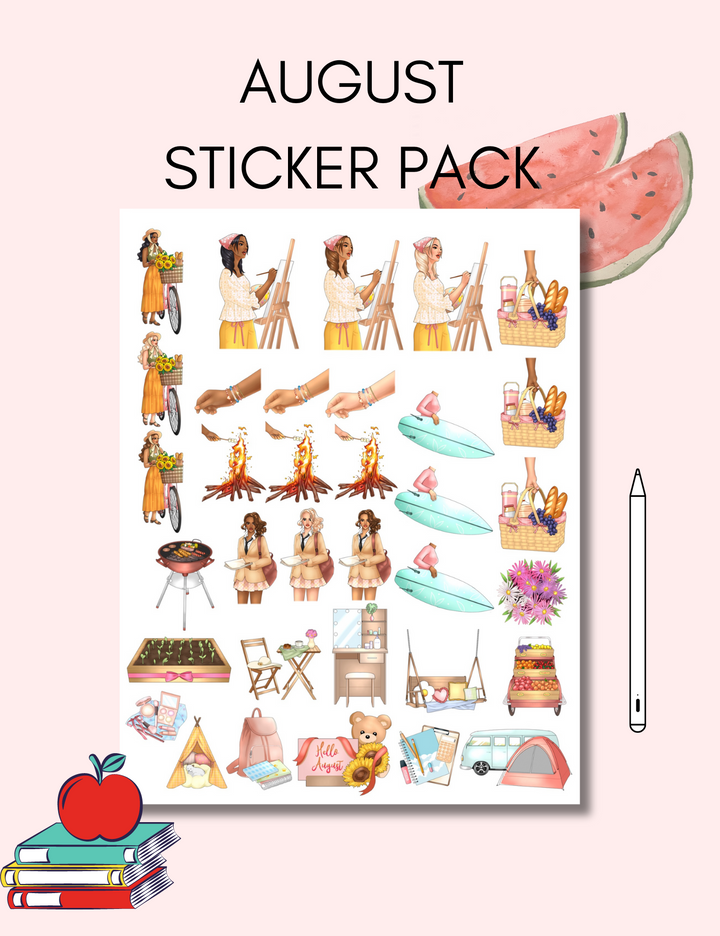 August Sticker Pack