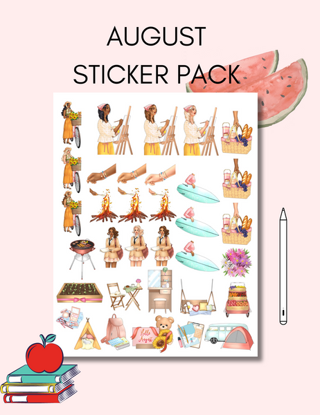 August Sticker Pack – Jessica Autumn Planners