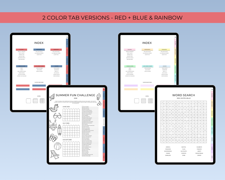 July Activity Book Bundle (Digital + Printable)