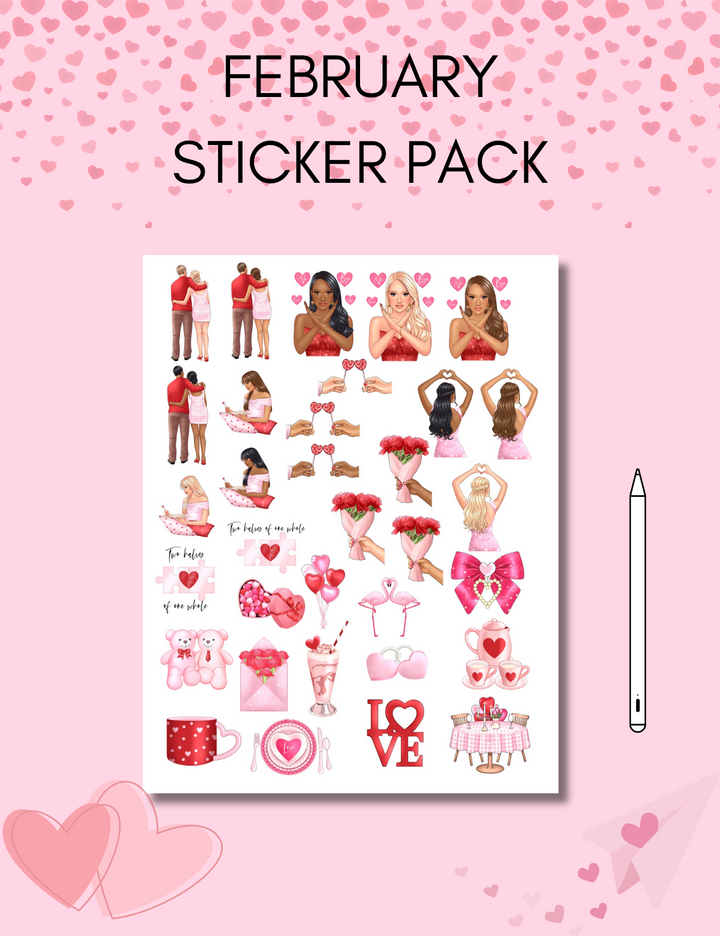 February Sticker Pack