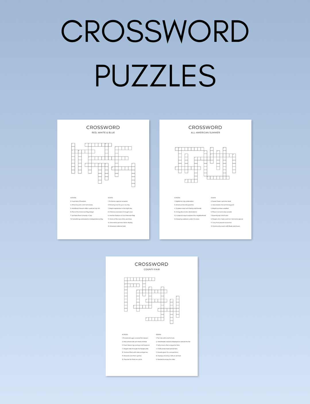 July Activity Book Bundle (Digital + Printable)