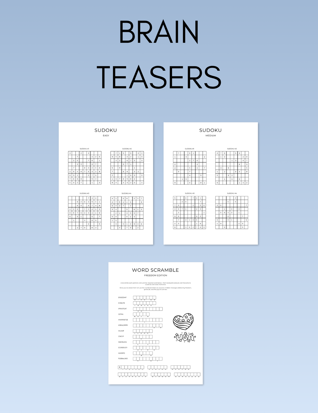 July Activity Book Bundle (Digital + Printable)