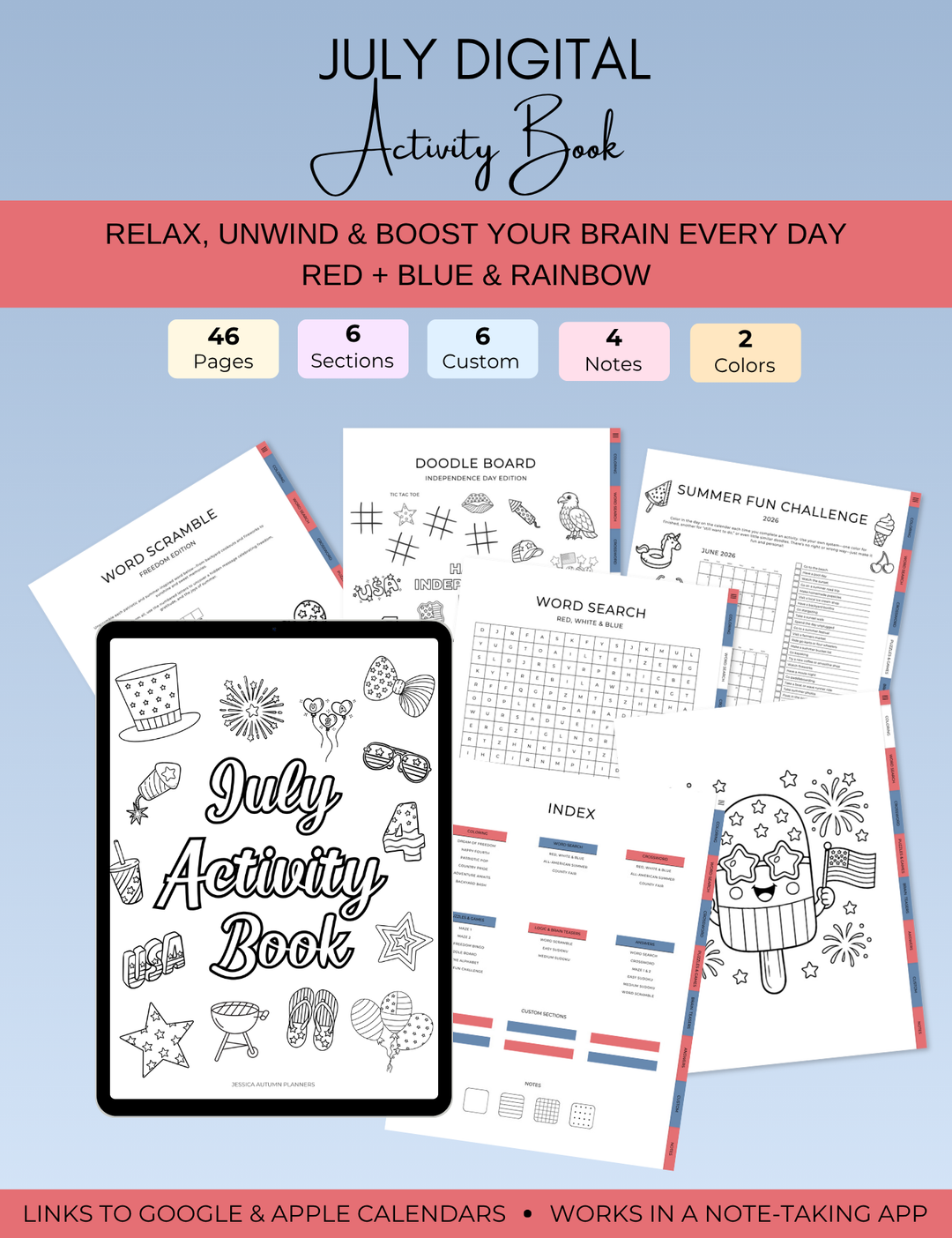 July Activity Book Bundle (Digital + Printable)