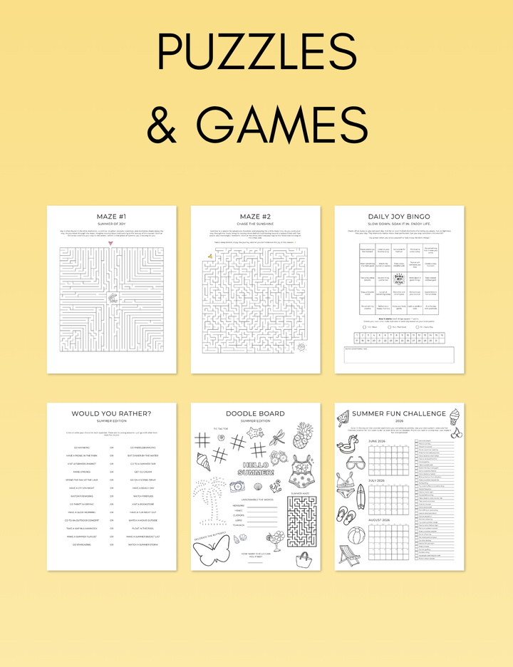 June Activity Book Bundle (Digital + Printable)