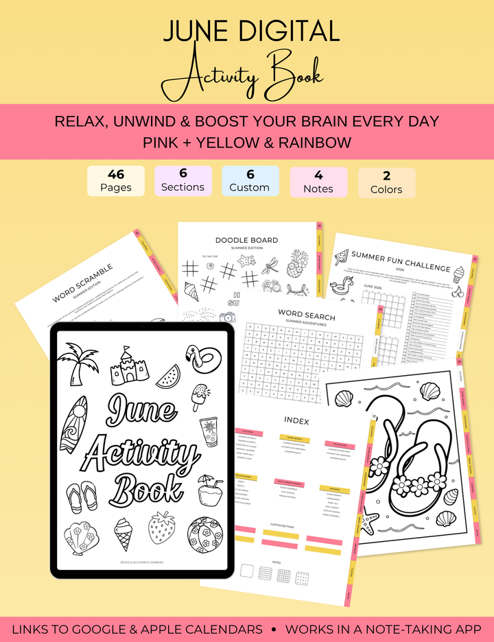 June Activity Book Bundle (Digital + Printable)