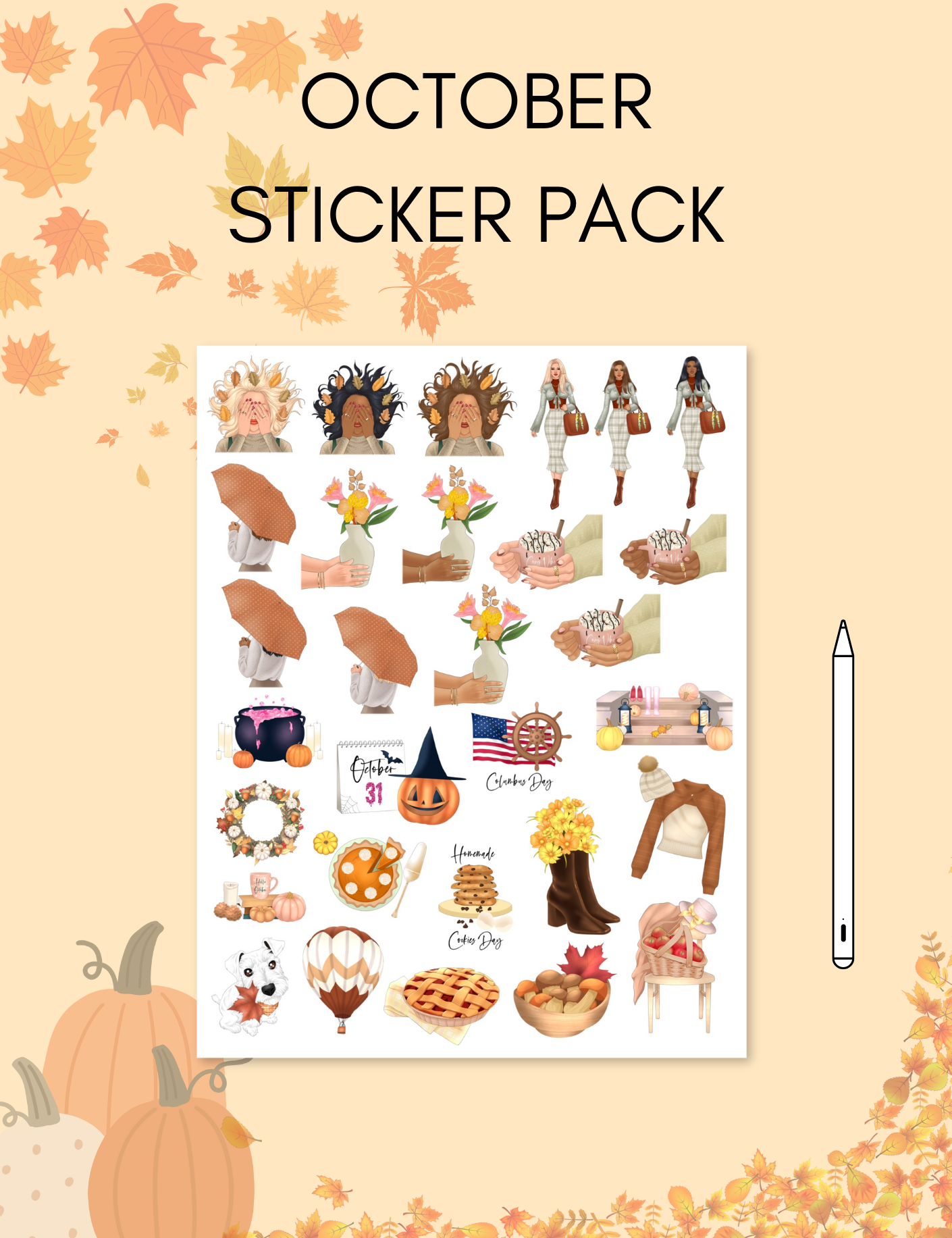 October Sticker Pack – Jessica Autumn Planners