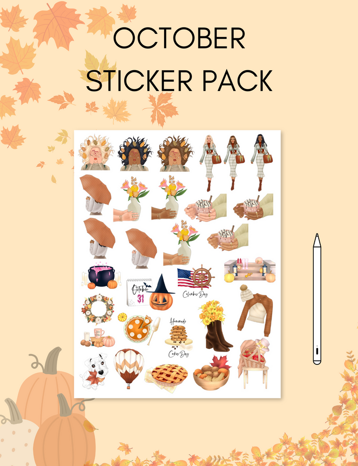 October Sticker Pack