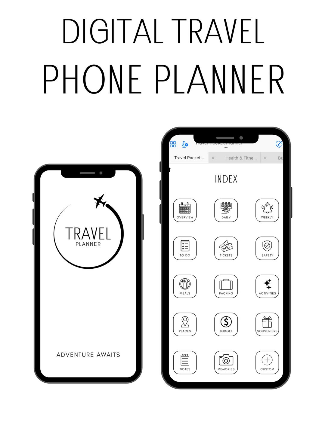 Digital Travel Phone Planner Neutral