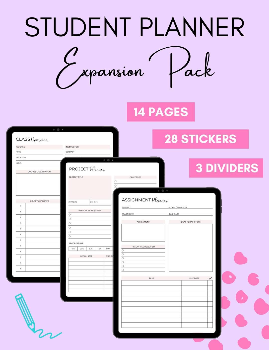 Student Planner Expansion Pack