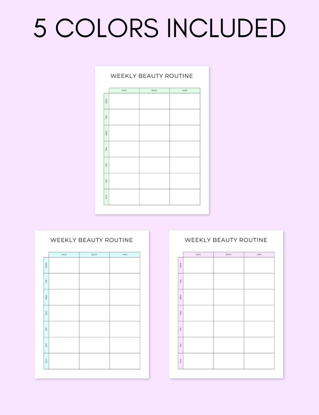 Weekly Beauty Routine