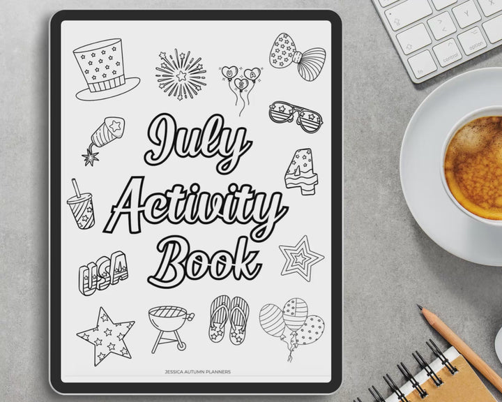 July Activity Book Bundle (Digital + Printable)