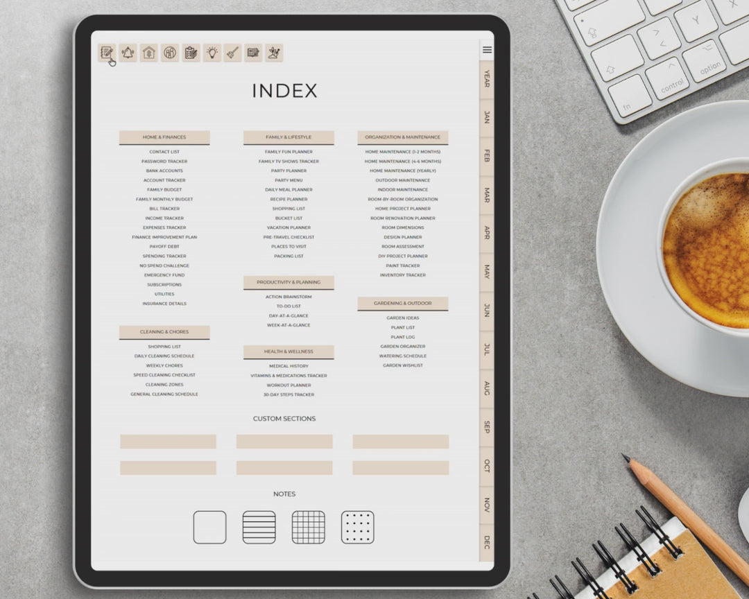 Household Digital Planner