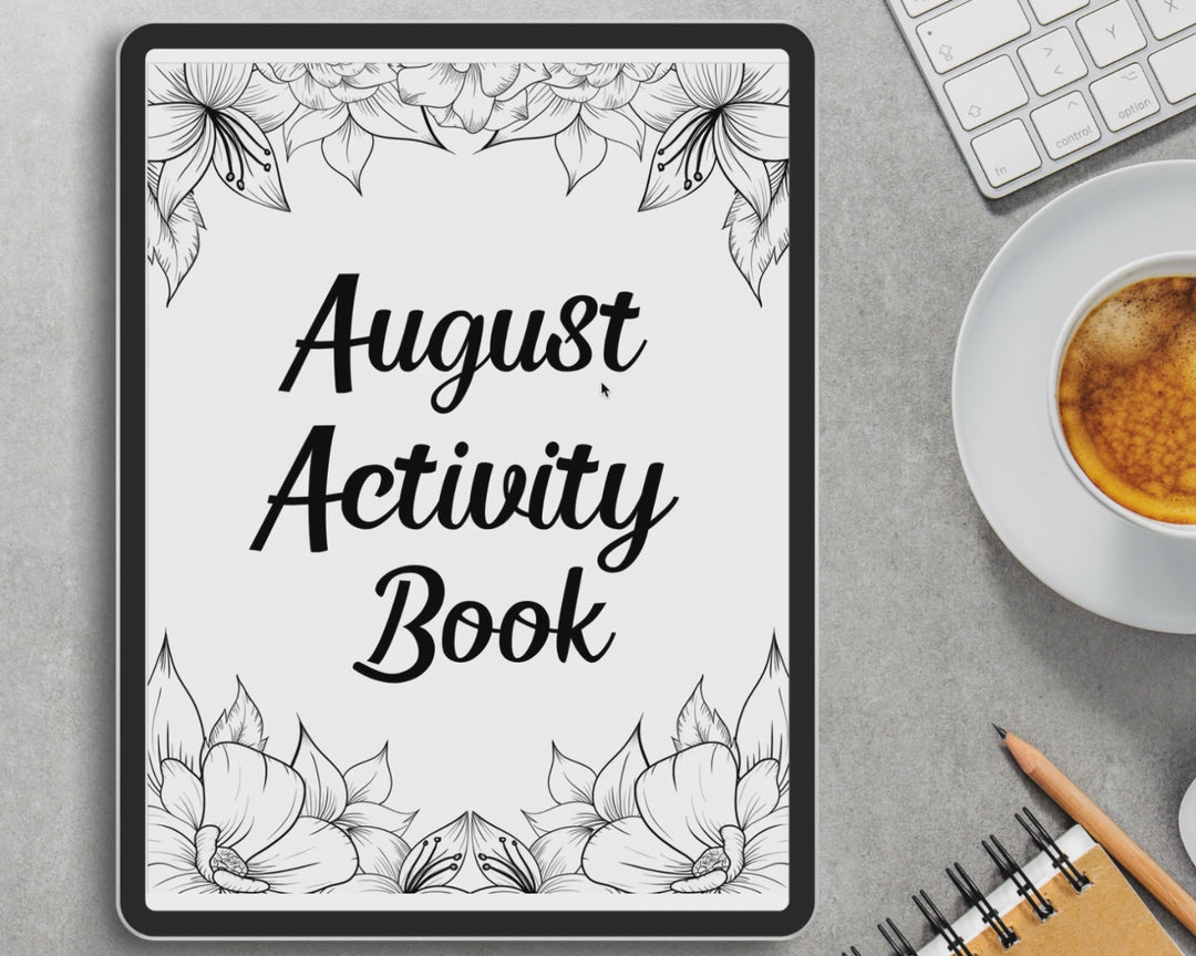 August Activity Book Bundle (Digital + Printable)