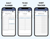 Digital Phone Planner Blue