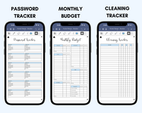 Digital Phone Planner Blue