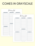 Packing List