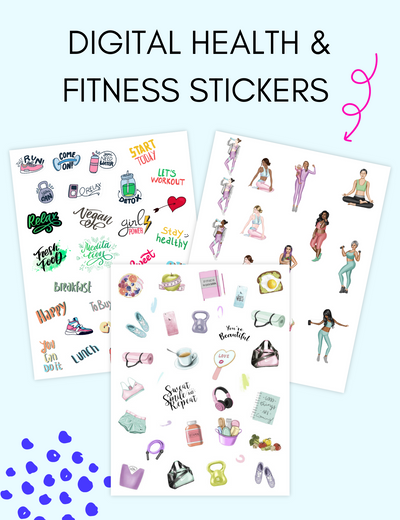 Health and Fitness Stickers