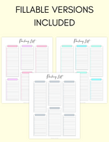 Packing List