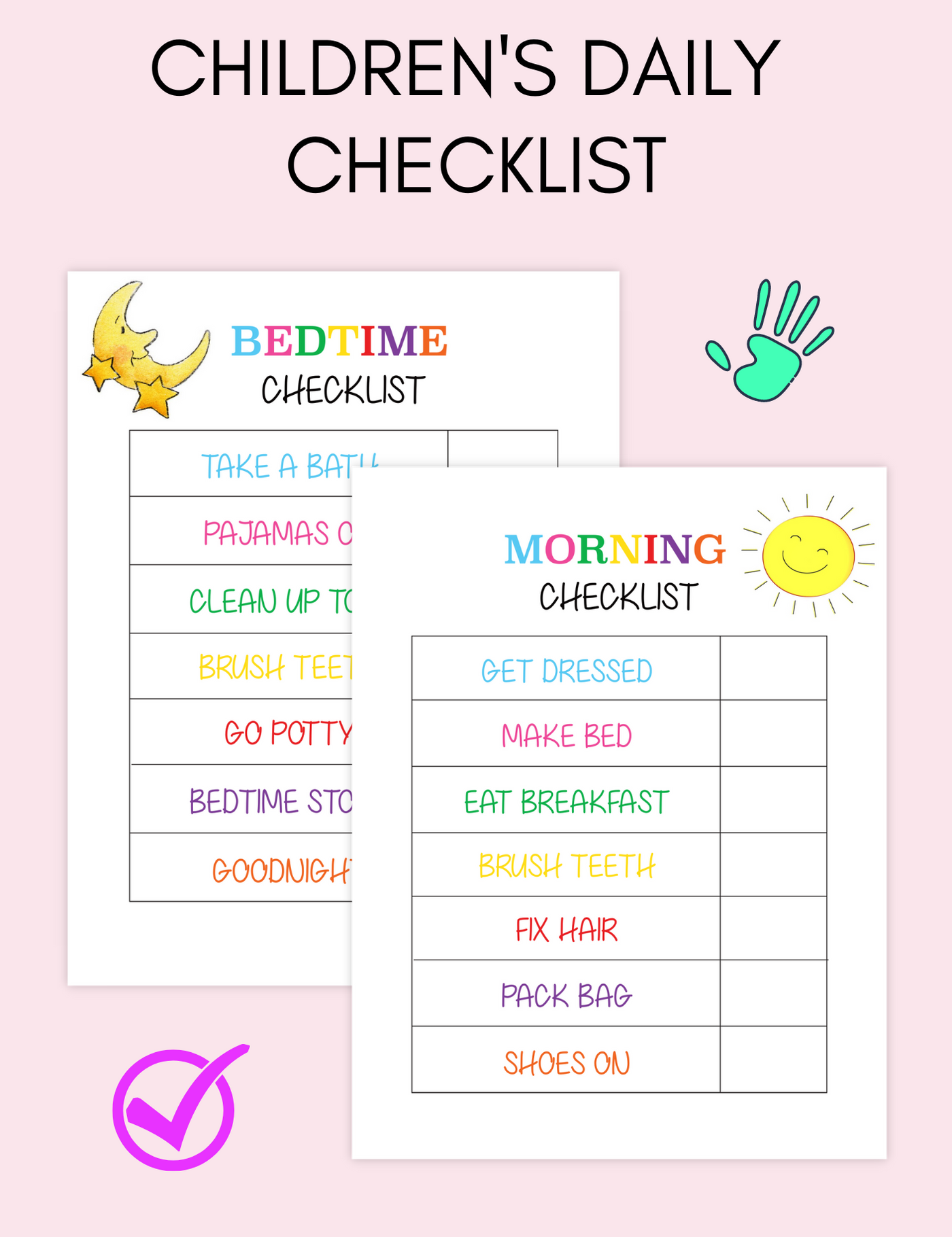Children's Daily Checklist