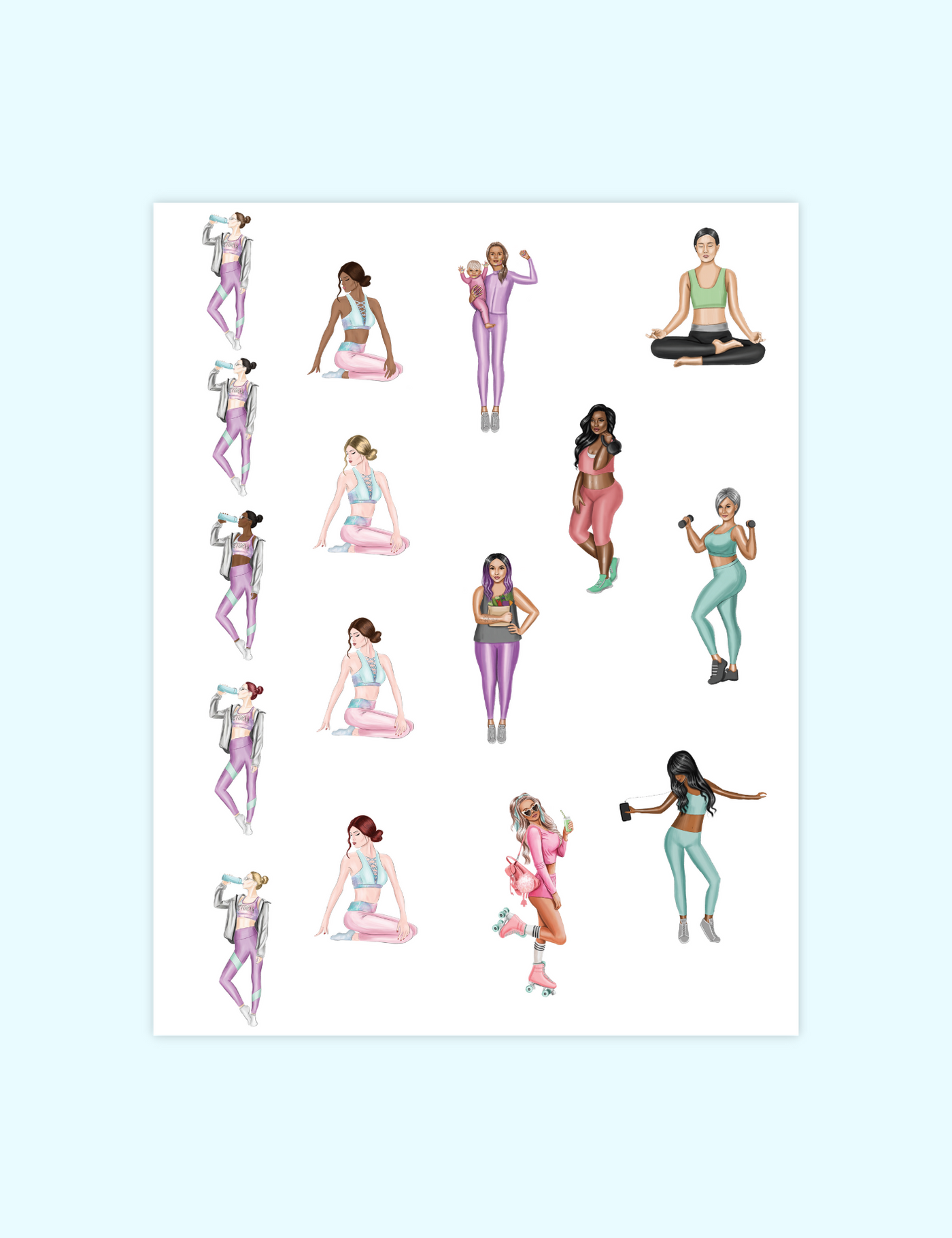 Health and Fitness Stickers