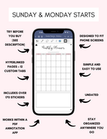 Digital Phone Planner Pink