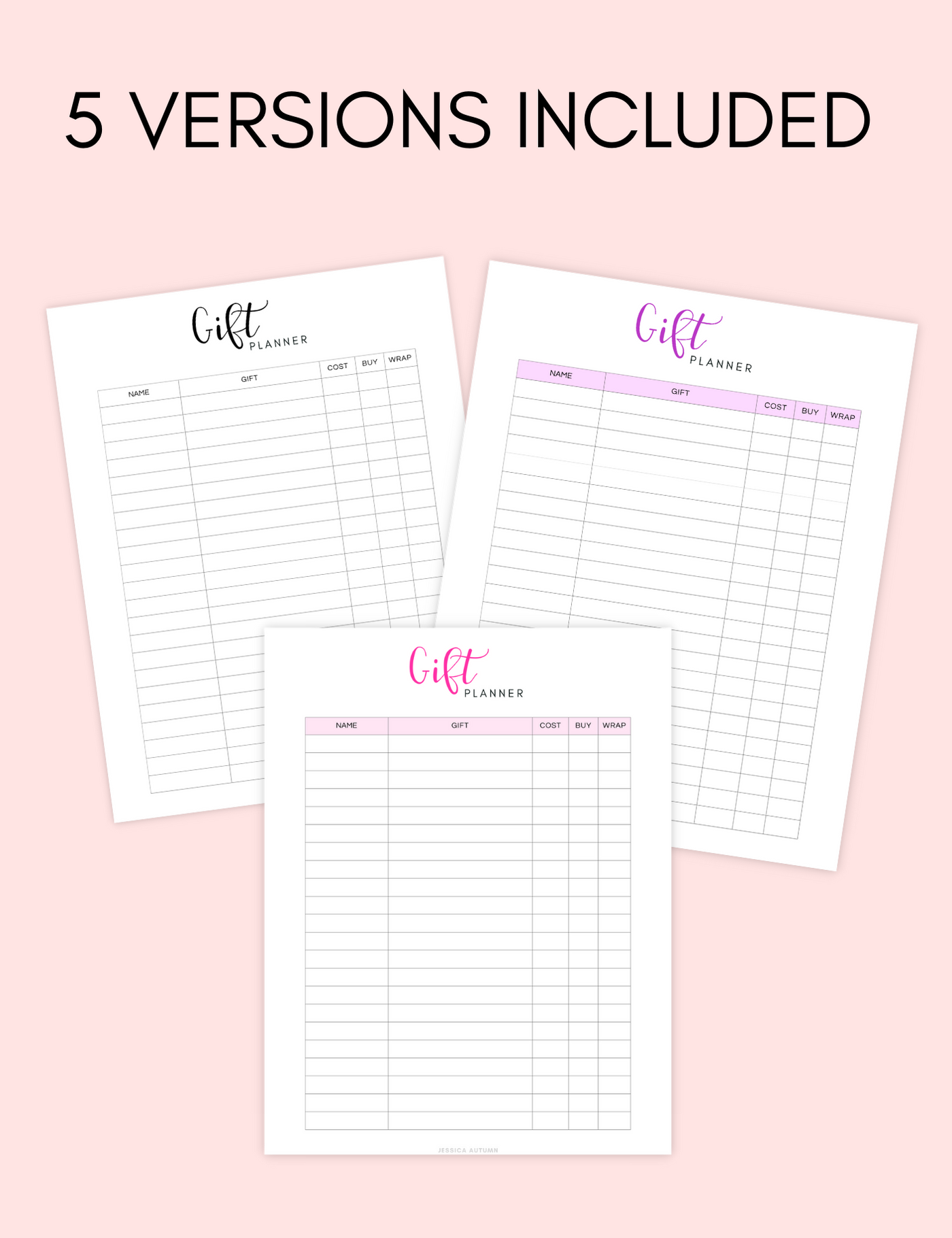 Holiday Gift Planner