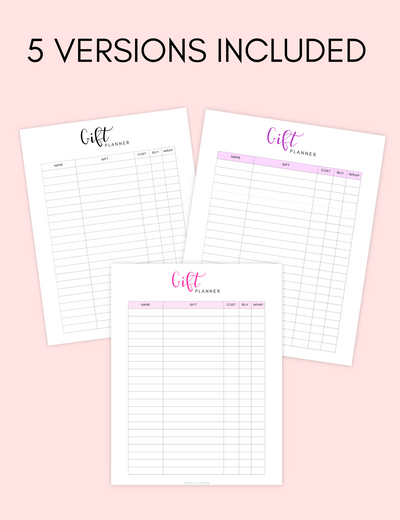Holiday Gift Planner