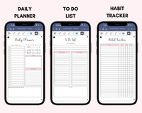 Digital Phone Planner Bundle